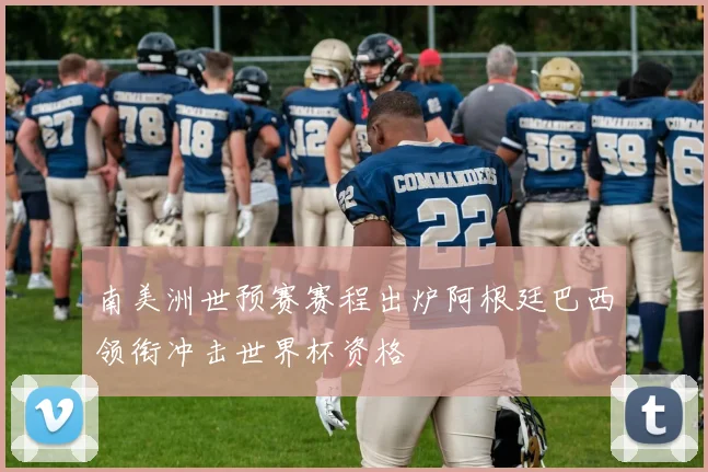 南美洲世预赛赛程出炉阿根廷巴西领衔冲击世界杯资格